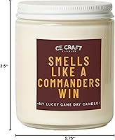 Vista 18 de CE Craft - Vela de Victoria de los Raiders - Regalo Temático de Fútbol (Cactus Bloom)