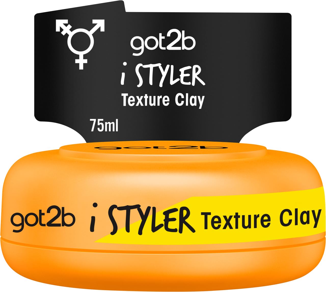 got2b Schwarzkopf iStyler Texture Clay Halt 4 (6x 75 ml), Haarcreme für Männer verleiht einen coolen Matt-Effekt, Haarpaste für einen texturierten, matt definierten Style