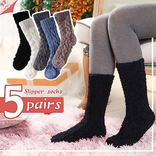 Eyean Womens Fuzzy Socks Soft Warm Fluffy Winter Sleep Thermal Plush Casual Cozy Home Socks4