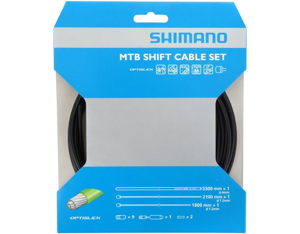shimano mtb shift cable set optislick