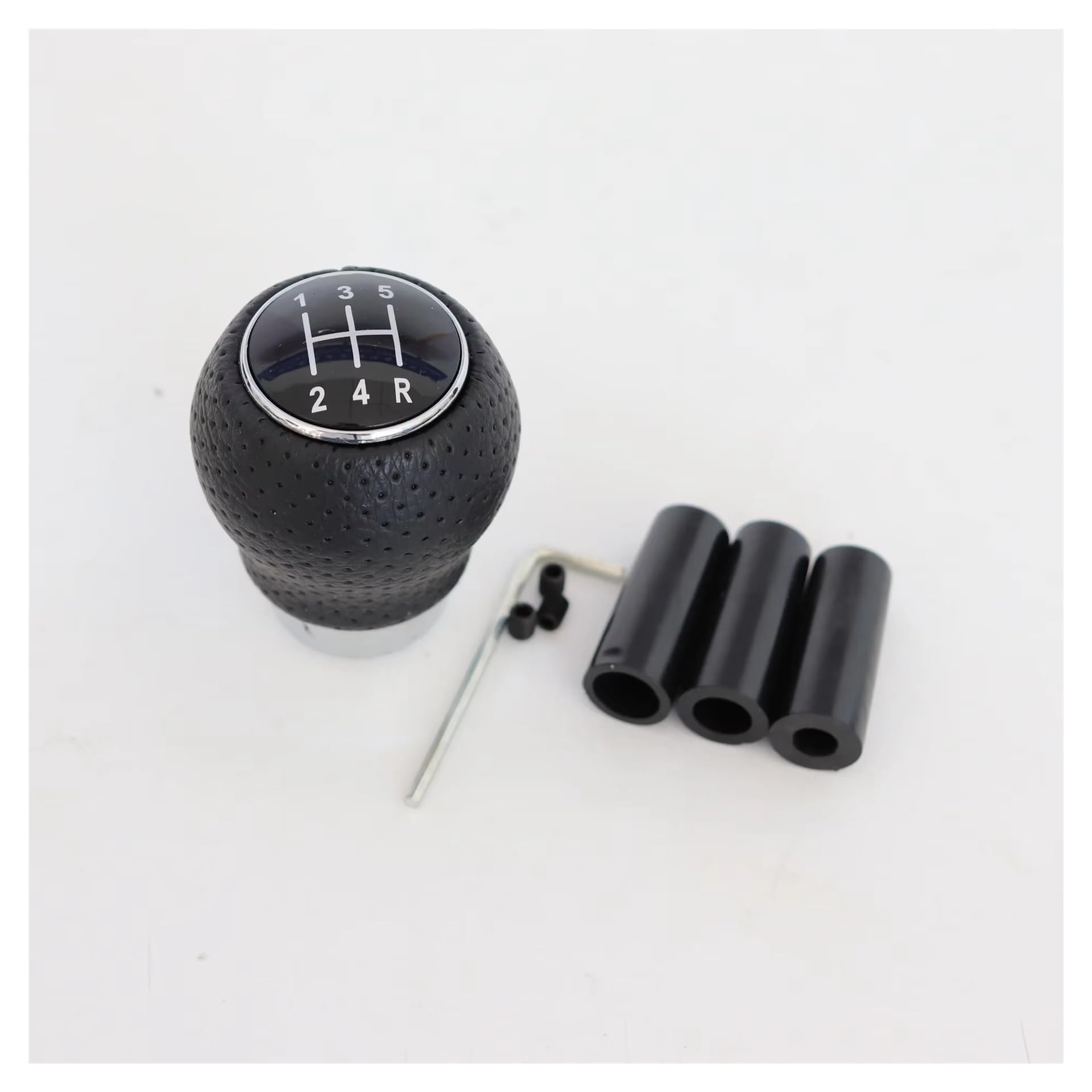 Shift Gear Knob Cover Universal Manual Gear Shift Knob Shifter Lever Adapter 5/6-Speed Transmission Smoother Shifting Handle(12345R)