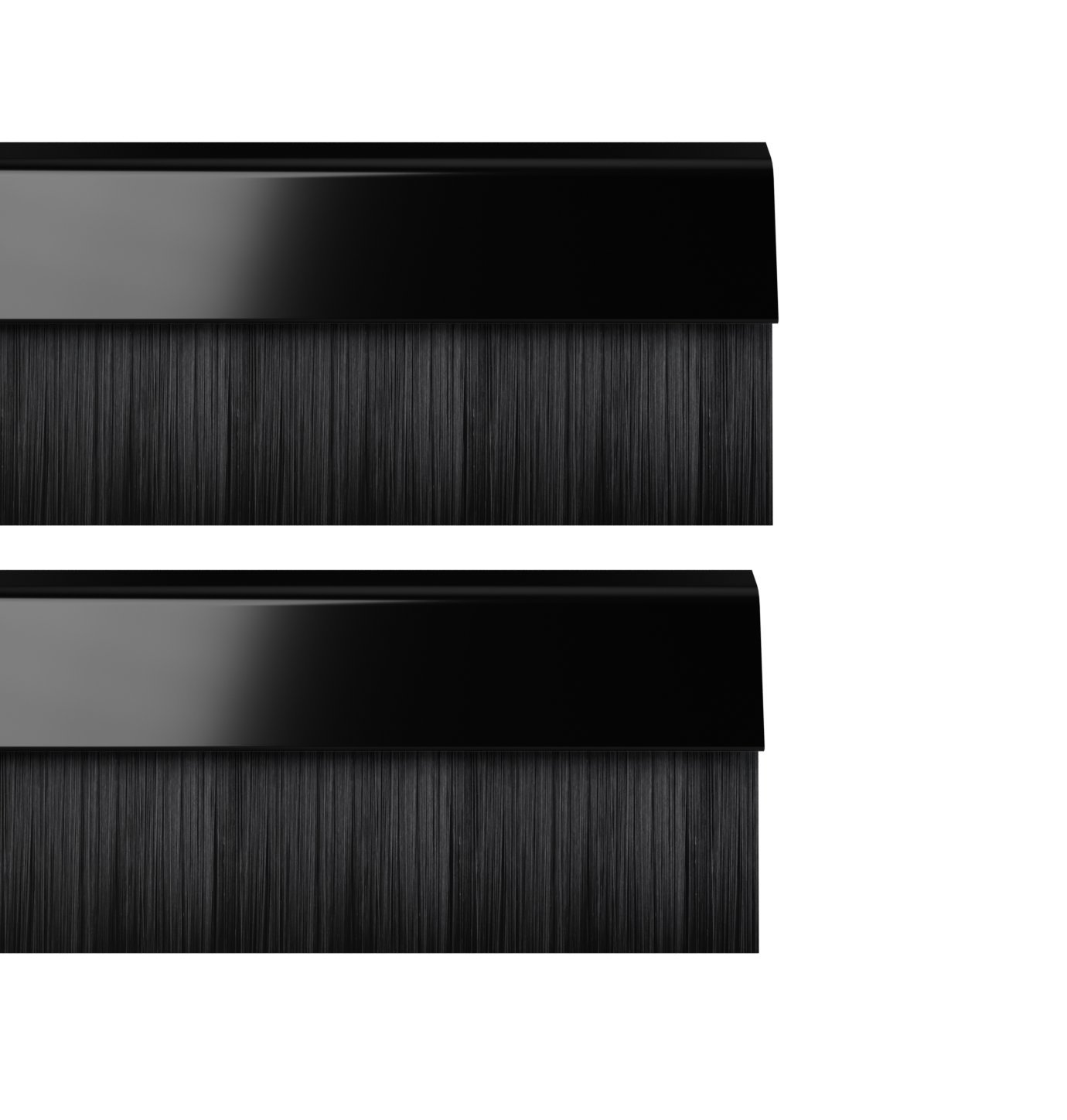Stormguard Black 02Am0010914bl Bds Cover Clip Bottom Of The Door Brush Draught Seal, 914 Mm, Set Of 2 Piece