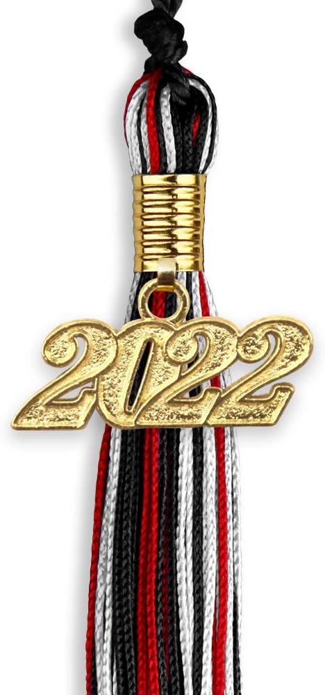 Buy Endea Graduation Mixed Triple Color Tassel With Gold Date Drop Black Red White 2022 Online In Hungary B08rqzks56 2022 Burgundy And Gold Graduation Tassel