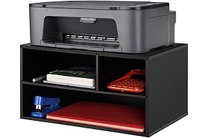 EMERIT Printer Stand: Desk Space Saver with Convenient Storage