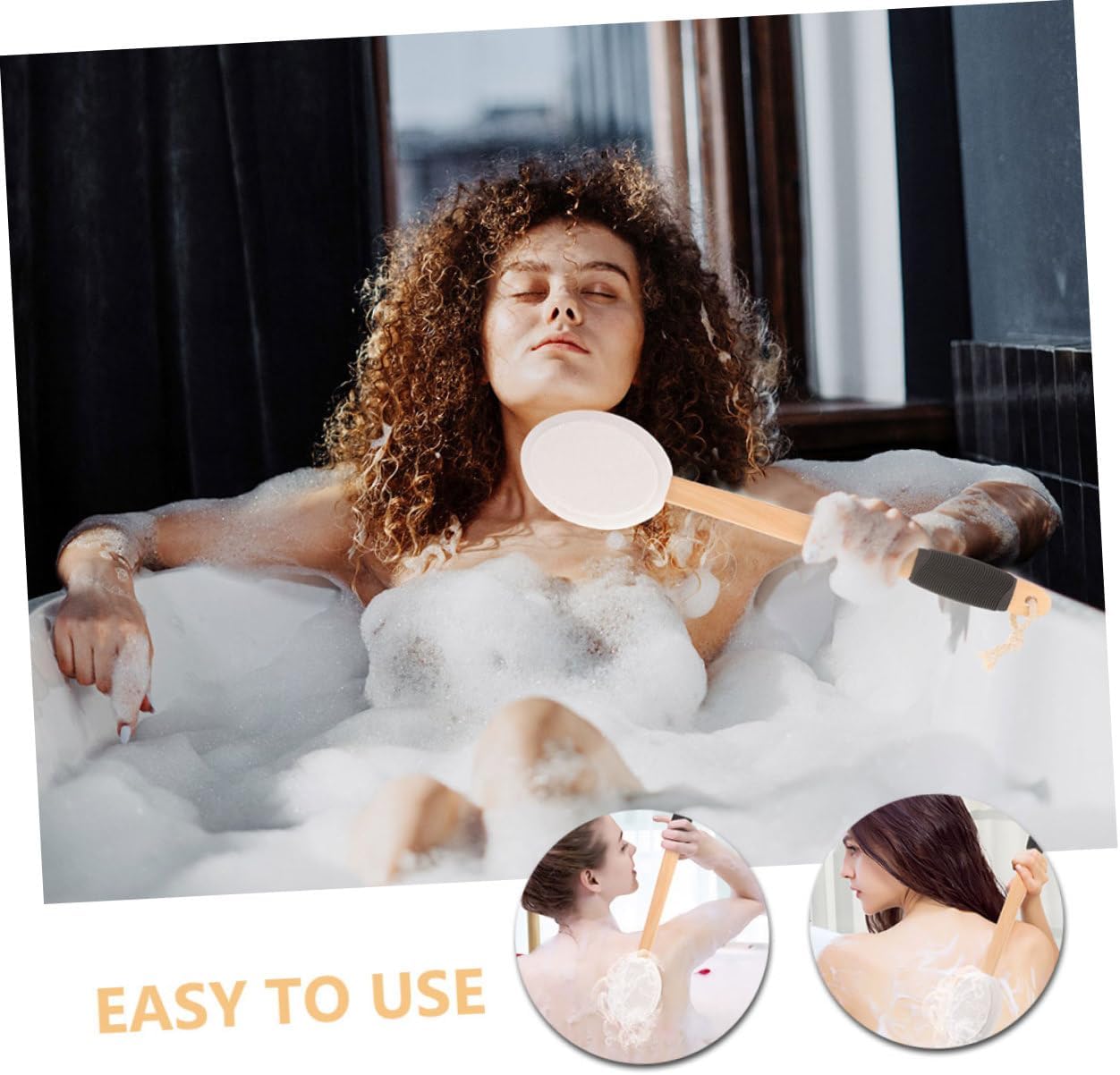 1set Versatile Back Moisturizer Applicator Wand Replacement Heads Included