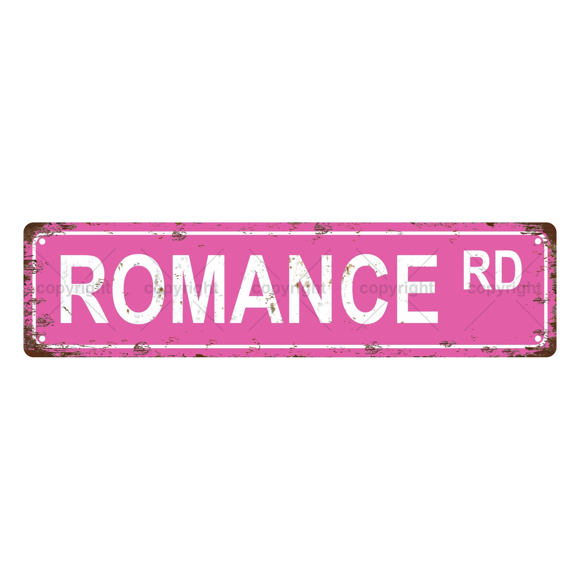 Romance RD Bookshelf Metal Tin Street Sign Bar Cafe Garage Cave Home Room Wall Bathroom Farmhouse Garden Porch Patio Decor,4x16 Inch