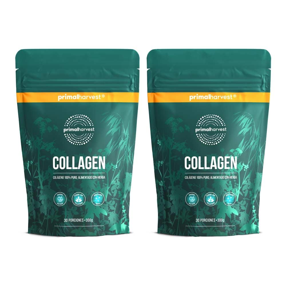 Primal Harvest Collagen Powder (60 Servings) - Bioactive Premium Complex - Sustainable Grass Feeding - Collagen Hydrolysate - Tasteless - Optimal Solubility