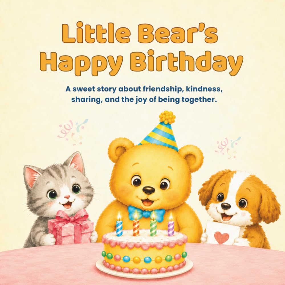 Little Bear’s Happy Birthday: A Sweet Birthday Story for Kids About Friendship, Kindness, Sharing, and Being Together