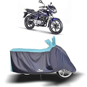 PASH - Bajaj Pulsar 180 New BS6 Water Resistant - UV Protection & Dust Proof Full Bike - Scooty Two Wheeler Body Cover for Bajaj Pulsar 180 (Sky Blue)