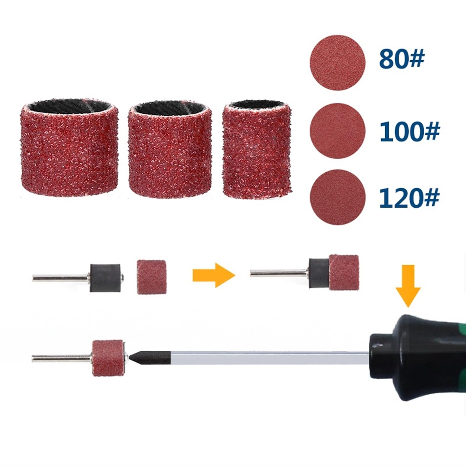 Accesorios para herramientas rotativas de pulido y grabado de metal y madera