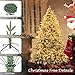 Sunnyglade 6ft Artificial Snow Flocked Christmas Tree with 400 LED Lights (Not pre-lit), Xmas Tree Full Tree with 800 Branch Tips & 11 Modes Light, RGB & Warm White Light, Foldable Stand for Home
