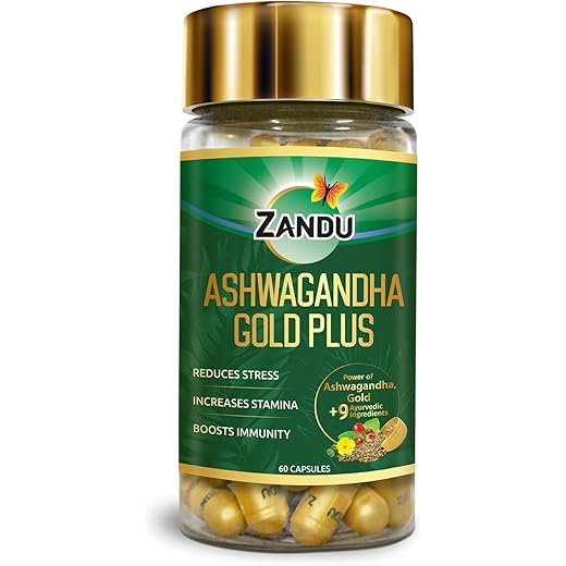 Zandu Ashwagandha Gold Plus Capsules 60 capsules