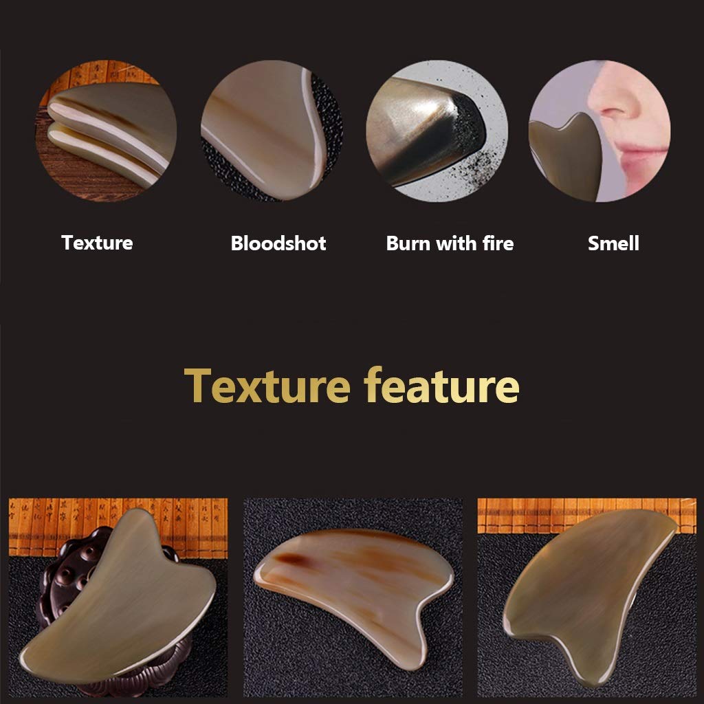YXCKG Gua Sha Facial Tool Früher Gesichtsmassage, Kratzmassagegerät für Gesicht und Körper, Massage-Tool für Lift The Skin, Massagestab Muskeln entspannen, Stress abbauen (Size : Thick-7mm)
