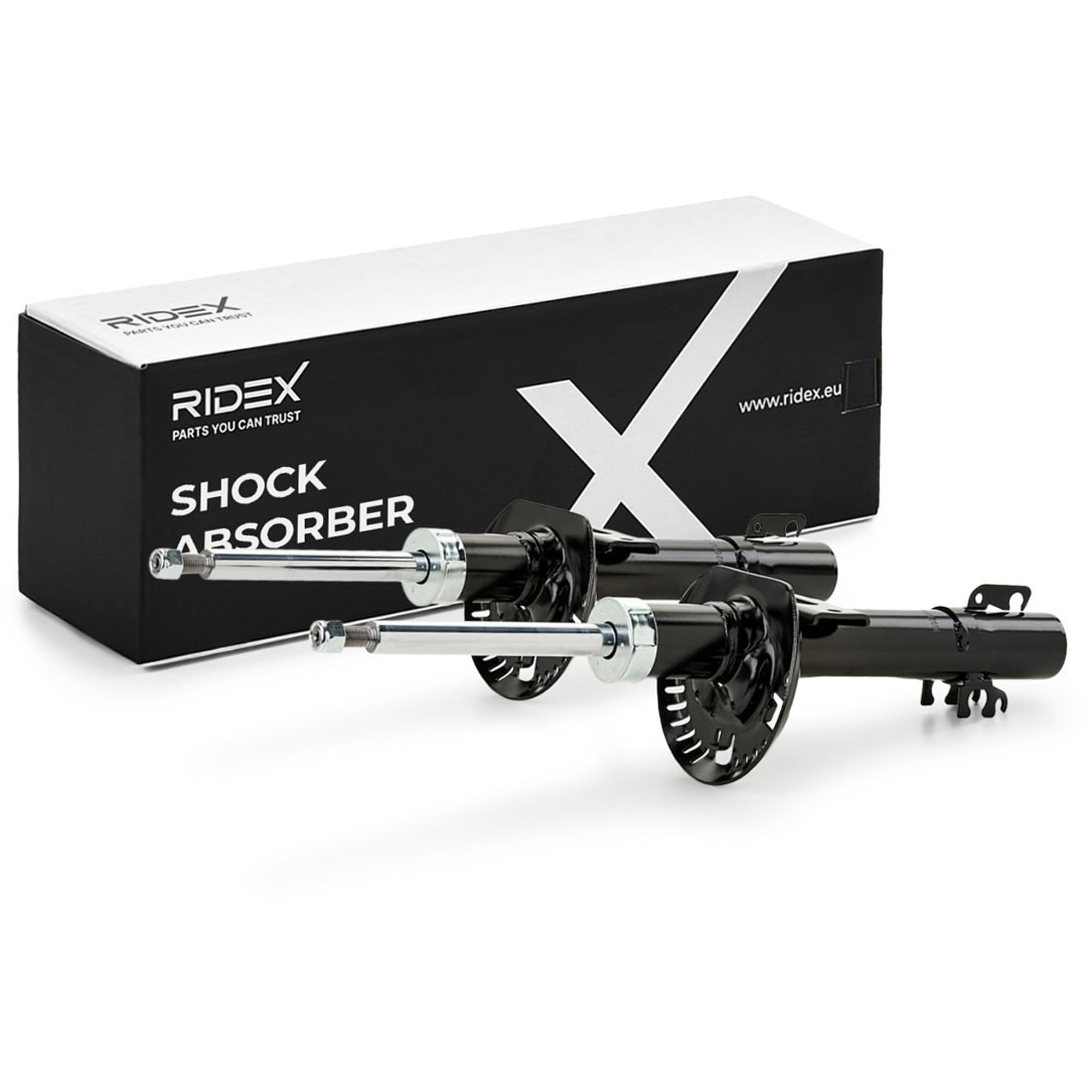 RIDEX 854S1640 2x Ammortizzatore Anteriore Compatibilità con VW Polo Hatchback 6R1, 6C1