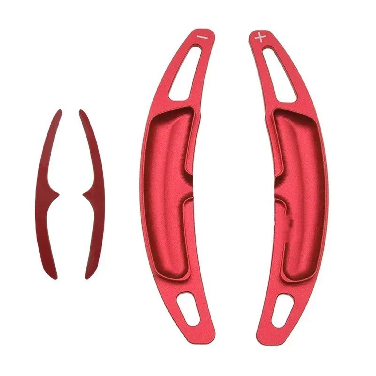 Yakisa Red Paddles Shift For Macan For Panamera For Cayenne 911 For 718 918 Car Steering Wheel Shift Paddle Gear Extend Shifters Sticker Paddle Shifter(Red)