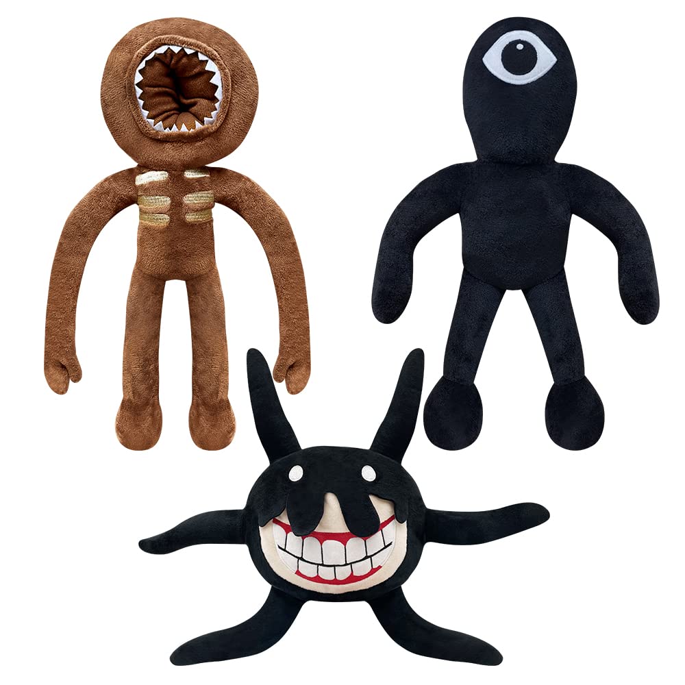 Plush Toys Set, Monster Horror Game Stuffed Figure Doll, Plushies Fans Gifts for Birthday Party Halloween Christmas for Kids Boys Girls (3 PCS)