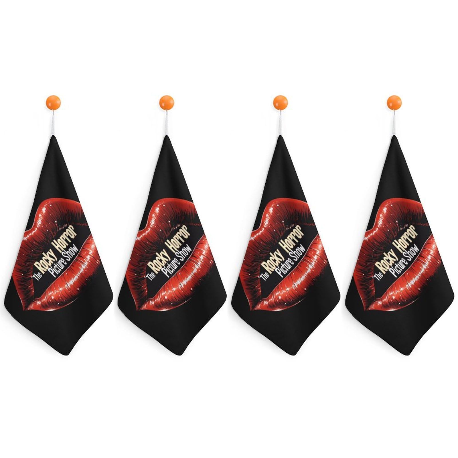CGSBNGHA The Rocky Horror Picture Show Hand Towel Hanging Face Towels Cleaning Cloths Handkerchief for Bathroom Kitchen