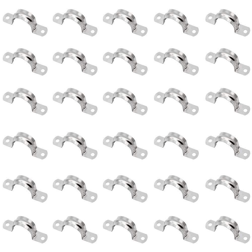 Buy Jixista Stainless Steel Pipe Clips Pipe Tube Bracket Stainless