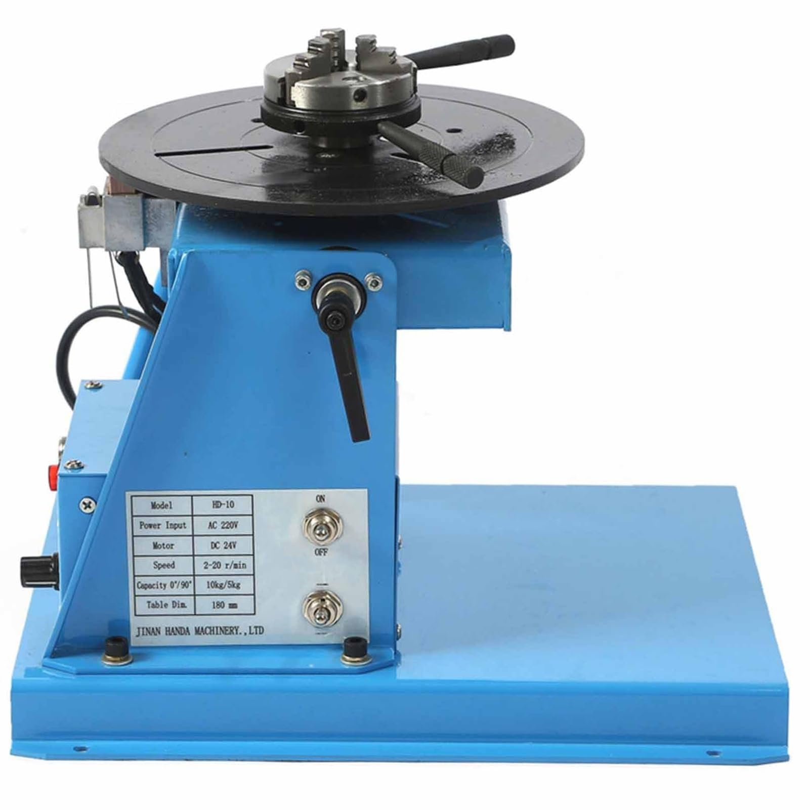 YXZYFPP Welding Positioner Manipulator, 10Kg Turntable with Foot Switch, Adjustable Speed Rotary Weld 2-20 R/Min, Stable Welding Tool for Seamless Fabrication