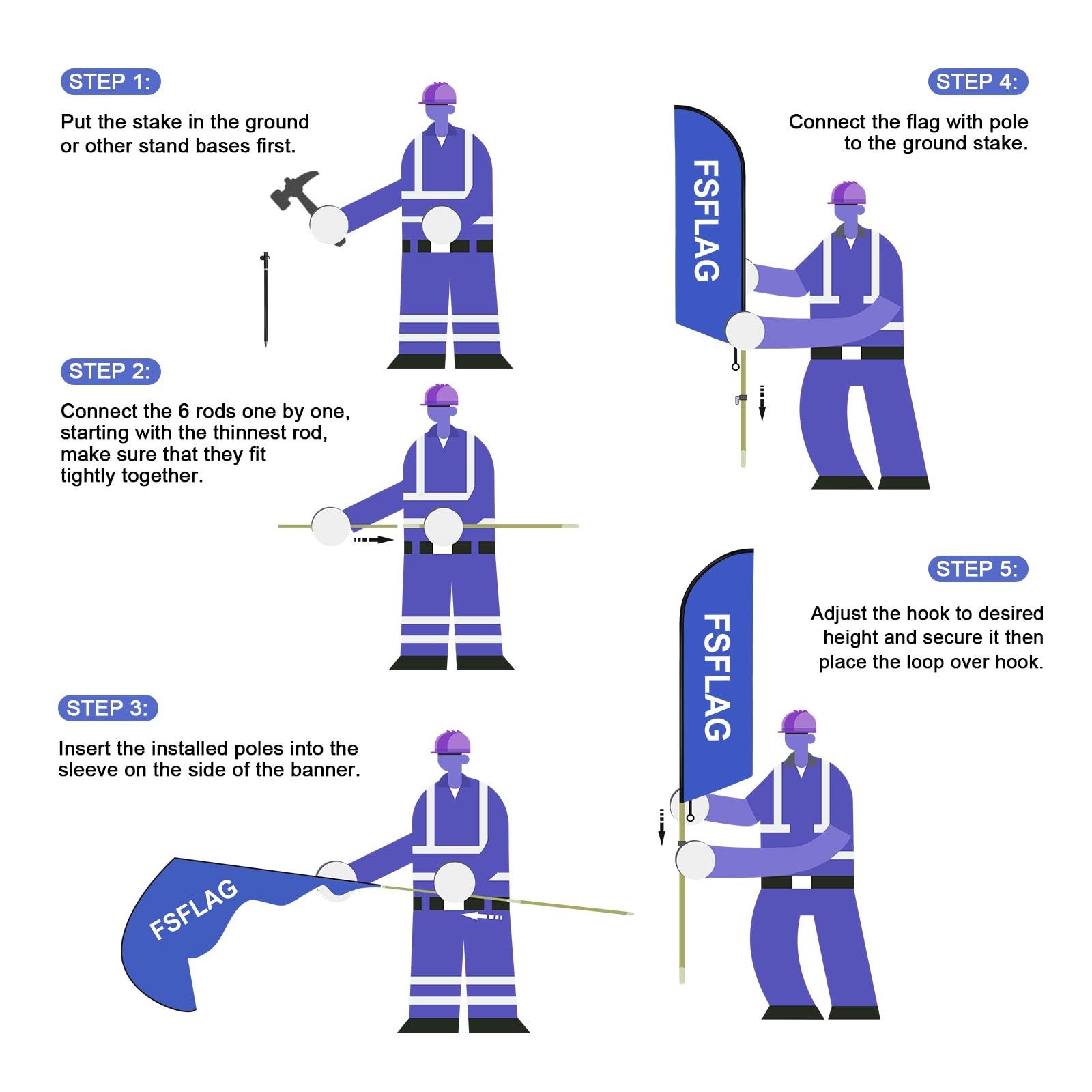 Bandera de plumas de comida cubana con kit de mástil de bandera y estaca para el suelo, bandera cubana de 8.2 pies, bandera sin viento para negocios para publicidad al aire libre