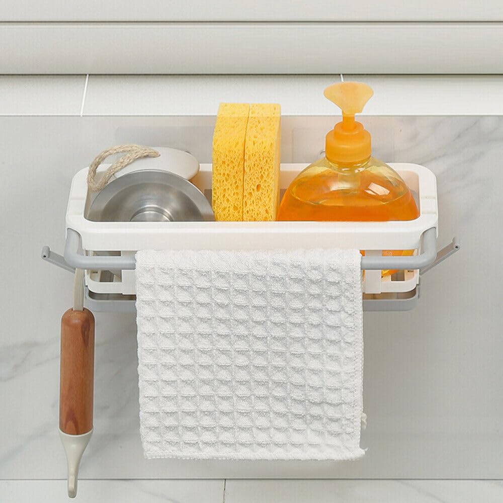 KRIKU EXPO (1Pcs) Storage Drain Rack, Sink Holder Wall Mounted Holder Practical Sponge Organizer, Basket for Cleaning and Scrub Holder. (B0CL7GVL3R) Amazon Price History, Amazon Price Tracker