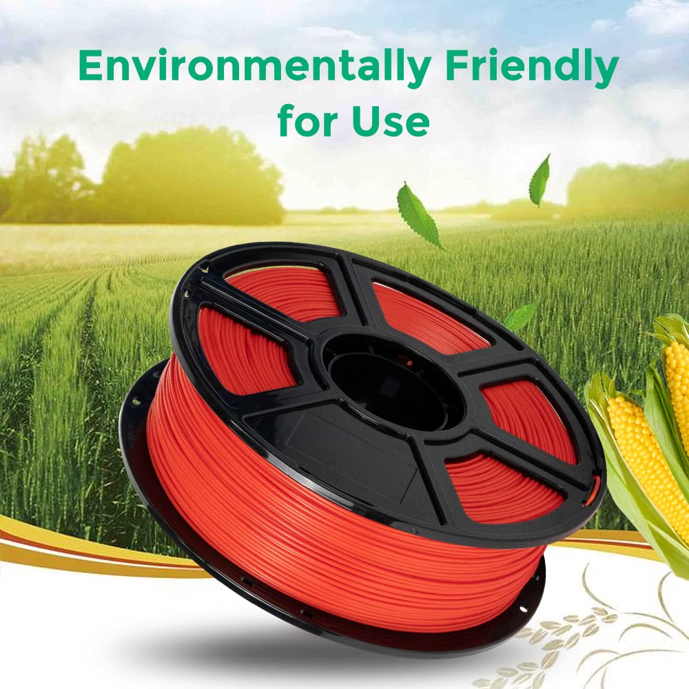 FLASHFORGE ABS PRO Filamento per stampante 3D, filamenti tenaci e resistenti al calore, bobina da 1 kg (2,2 libbre), precisione dimensionale +/- 0,02 mm, filamento ABS forte e durevole (Rosso)