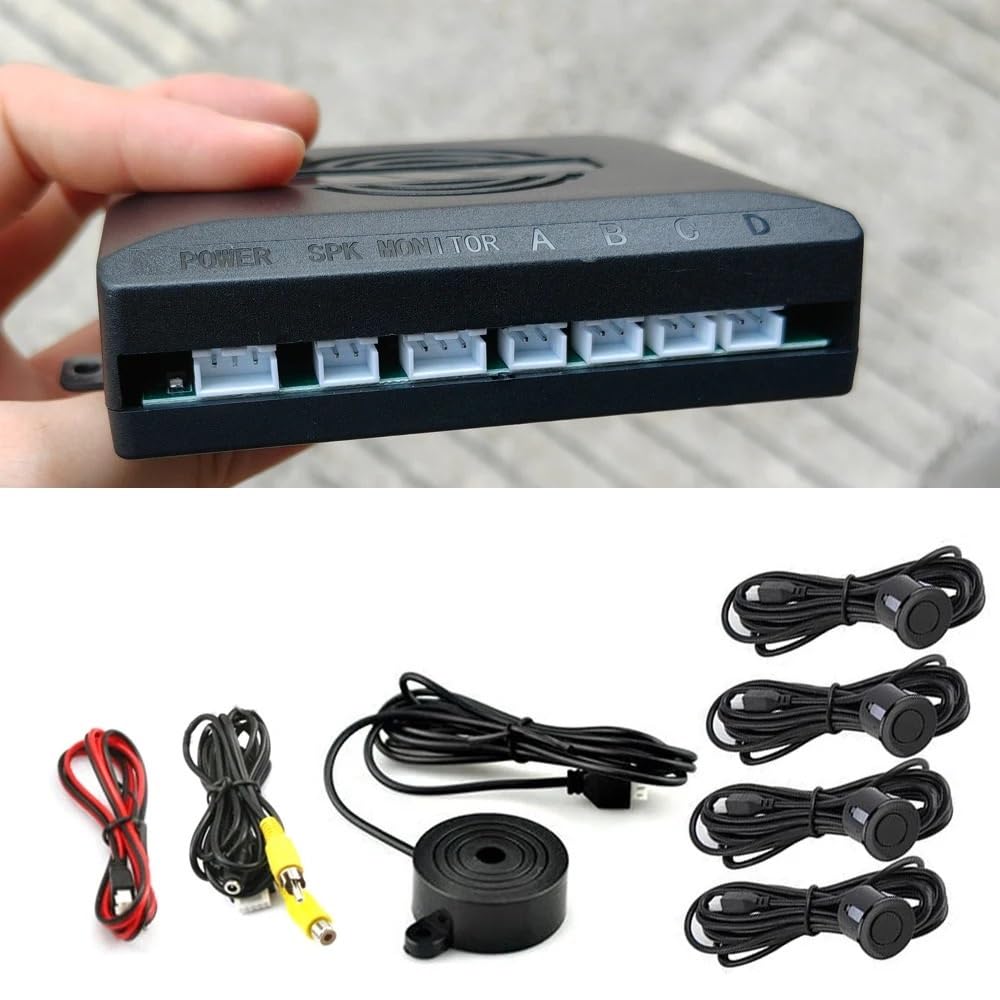 Kit sensori parcheggio Sensore di parcheggio video per auto Dual Core, assistenza radar retromarcia, monitor automatico con display digitale