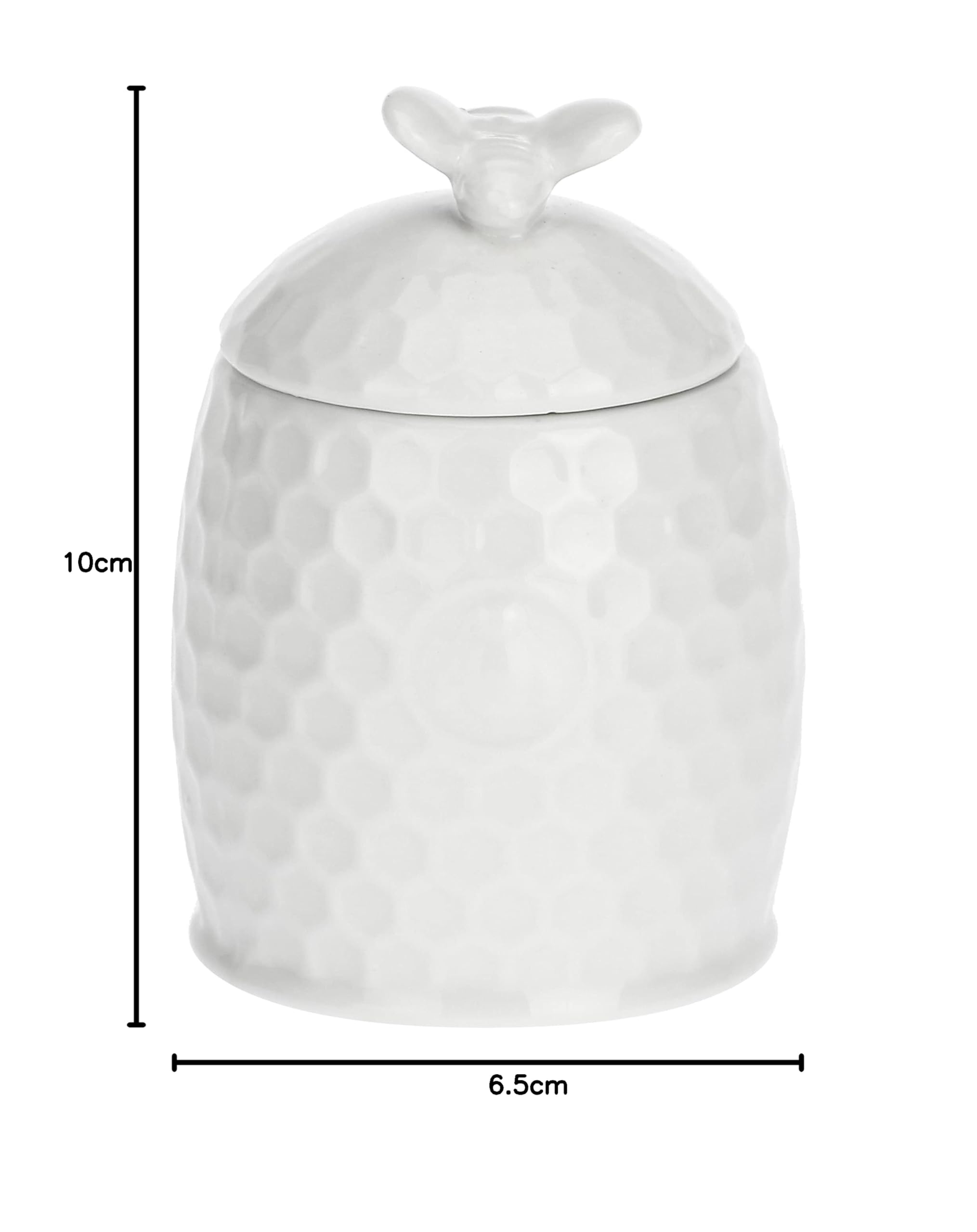 LA Porcelaine Blanche Sucrier Aperegina Avec Cuillère – Porcelaine Fine Blanche, Design Ruche Élégant