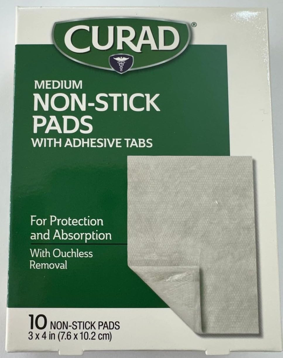 Medium Non-Stick Pads, 10 Count, Pack of 3