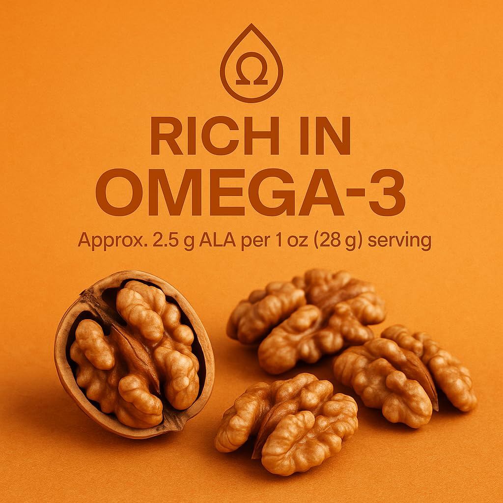 GiDeli walnüsse 5 kg im Eimer Walnusskerne ungesalzen ohne Schale reich an Omega-3 ideal als gesunde Zwischenmahlzeit