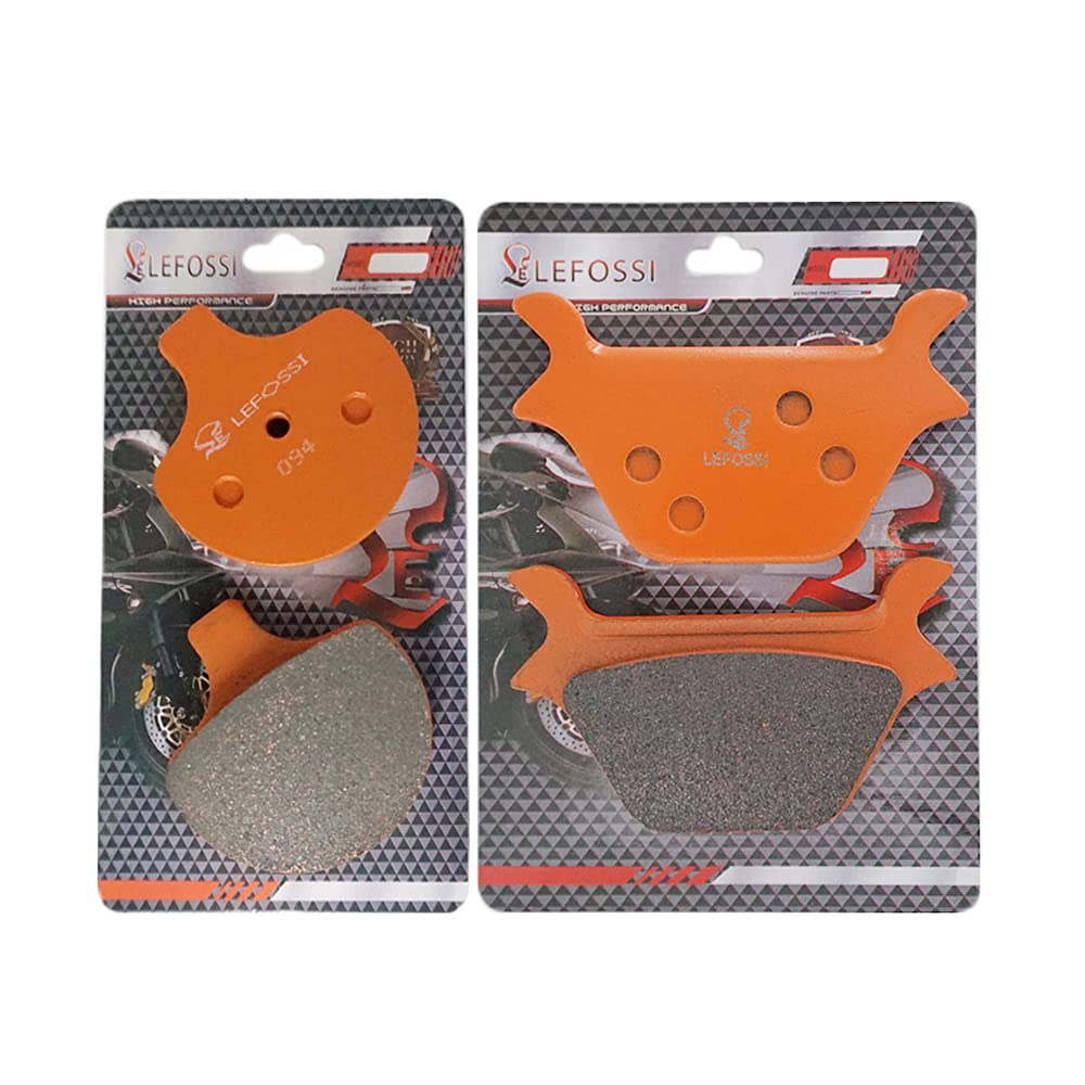Motocicleta Pastillas de Freno Delantero y trasero para Compatible con Harley Davidson FLST/FLSTC Heritage Softail Classic FLSTS Heritage Springer FLSTN Softail Deluxe 1987-1999 FA094F FA200R
