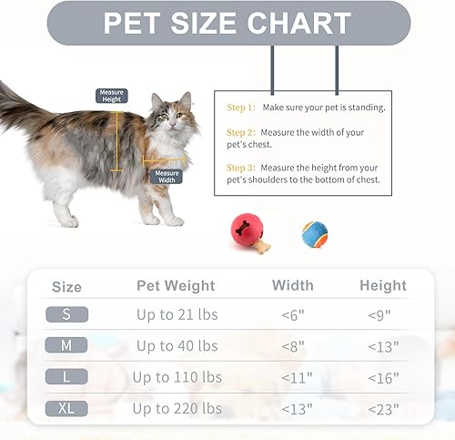 Miniatura 5 de Puerta para gatos para pared, puerta para mascotas de bajo consumo con marco de acero, túnel telescópico, solapas magnéticas dobles y dos paneles de