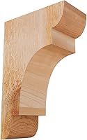 Vista 132 de Ekena Millwork COR04X12X12NEB00RWR 4 pulgadas de ancho x 12 pulgadas de profundidad x 12 pulgadas de alto New Brighton Rough Sawn Corbel, cedro rojo