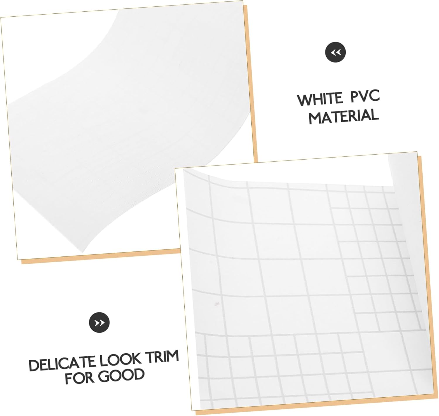 Uonlytech 10pcs Self Adhesive Peel and Stick Skirting Board Covers Flexible Wall Molding Trim Easy Install Baseboard for Indoor Outdoor Decor