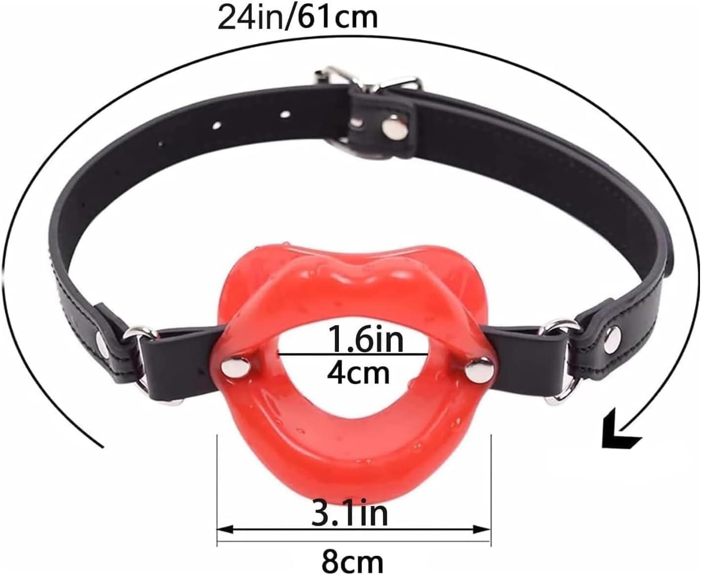 BDSM Mouth Gag Adult Sex Toys for Couples,Leather Open Mouth Gags Bondage Restraints Male Sex Toy for Women,Adjustable Strap Bondage Gag for Sex Game SM Play,Silicone Sex Gag Bondage Gags & Muzzles