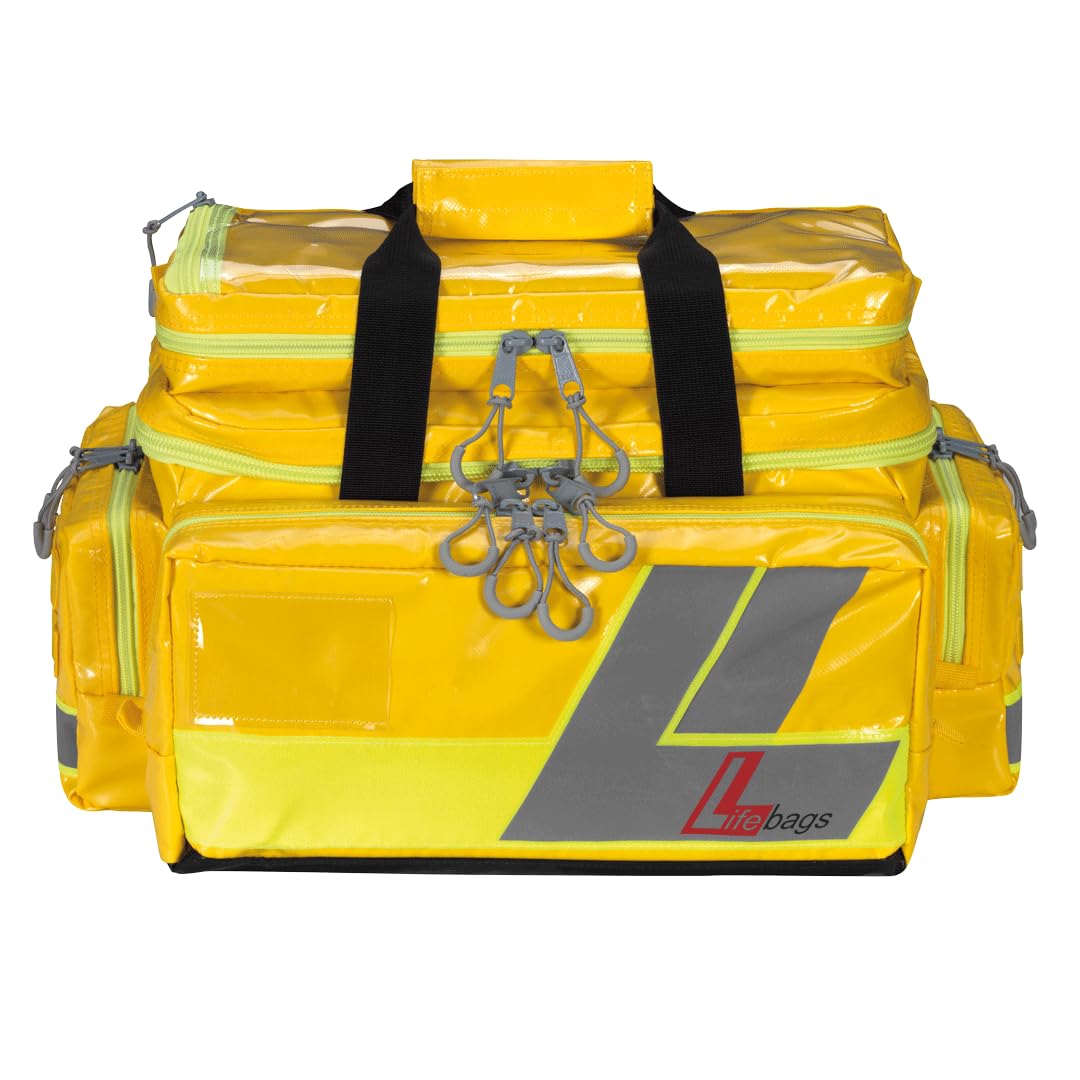 Söhngen Lifebag M (Erste Hilfe Rucksack für den Sport, Farbe tageslichtgelb, bestückt, Erste-Hilfe-Kit, Notfallausrüstung) 0405052
