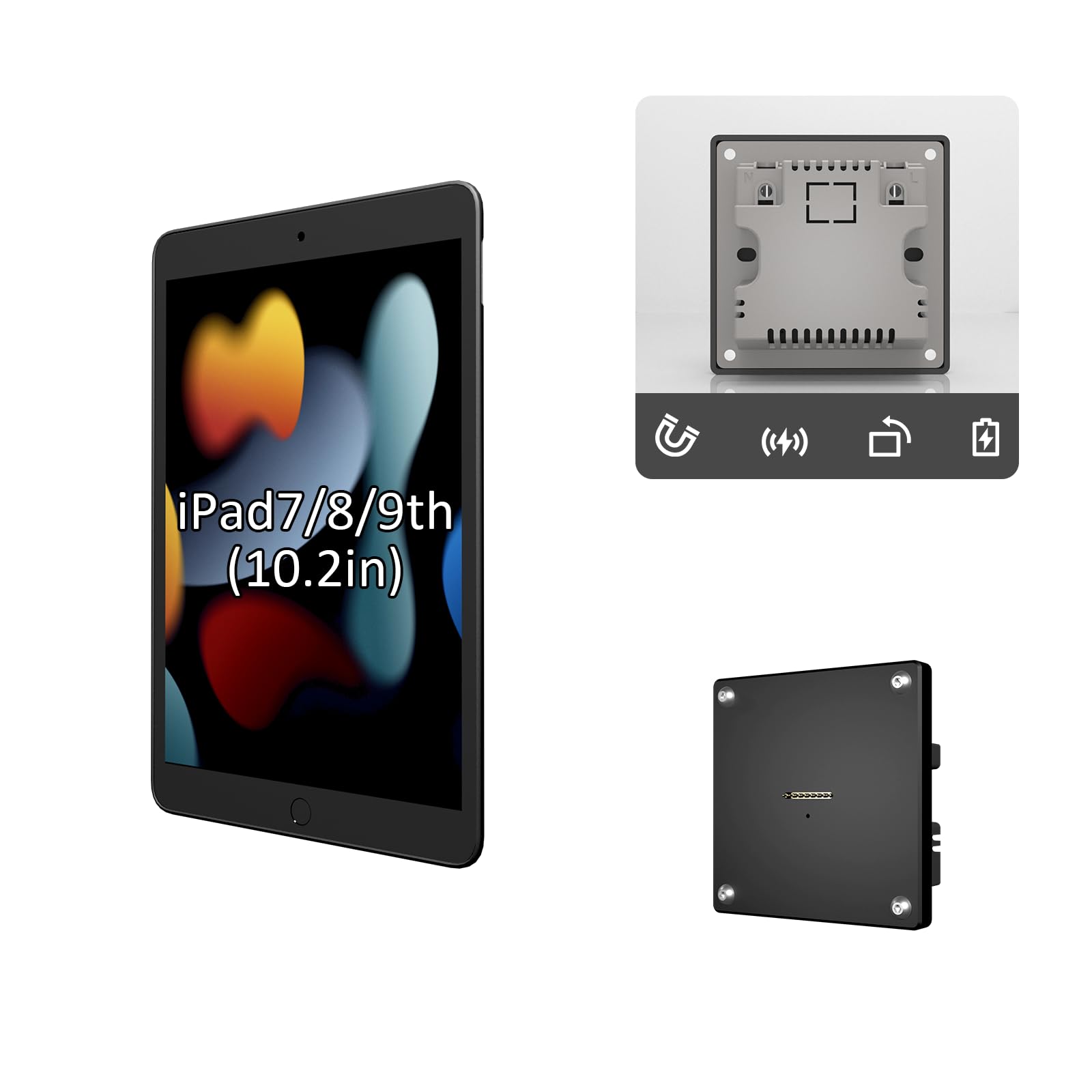 Amazon.com: Zilvex Magnetic Wall‑Mount Charging Kit for iPad 10.2