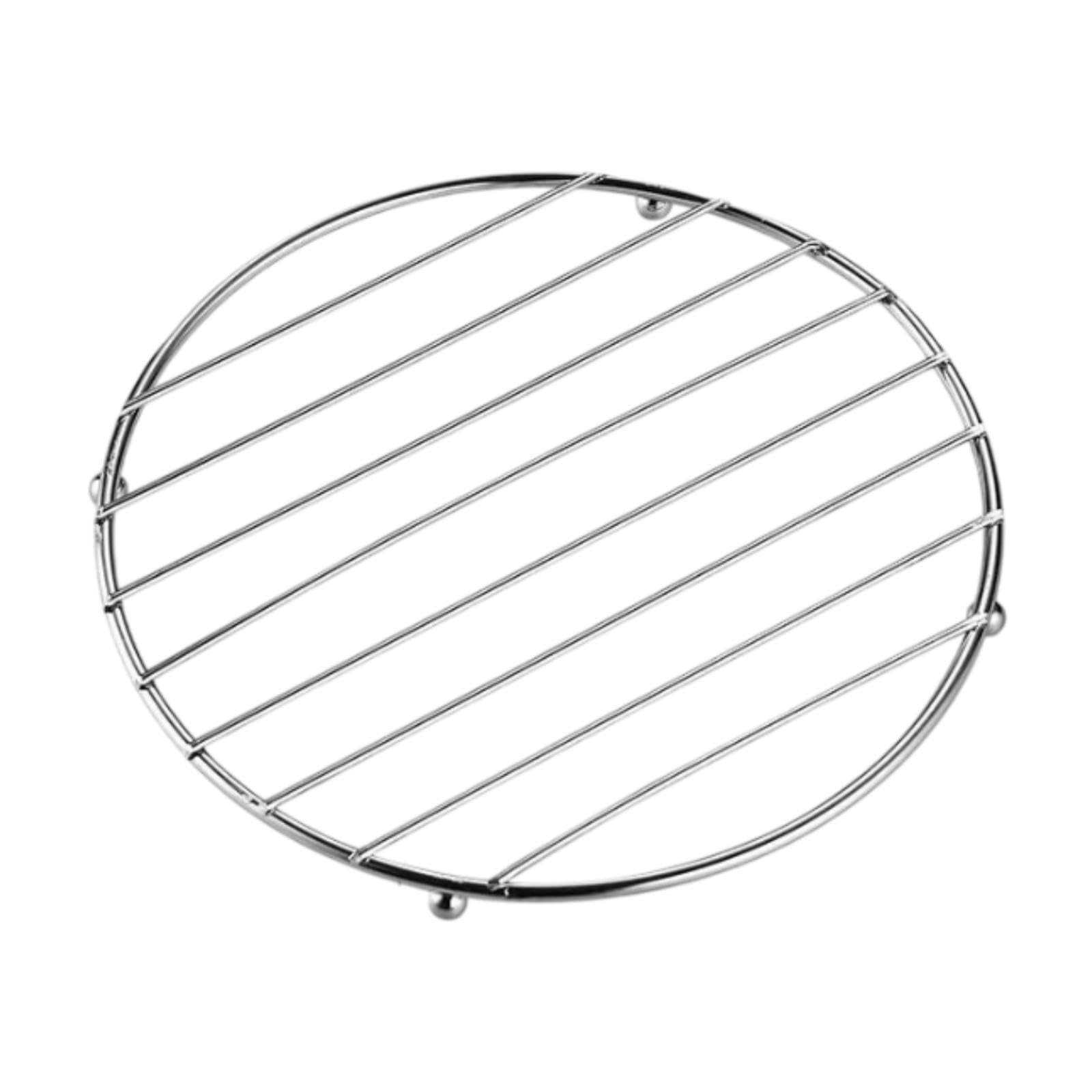 LIXSAZSE Elegant Stainless Steel Pot Trivet For Hot Dishes Providing Compact Solution With Heat Resistance For Dining Experiences Stainless Steel Trivet Heat