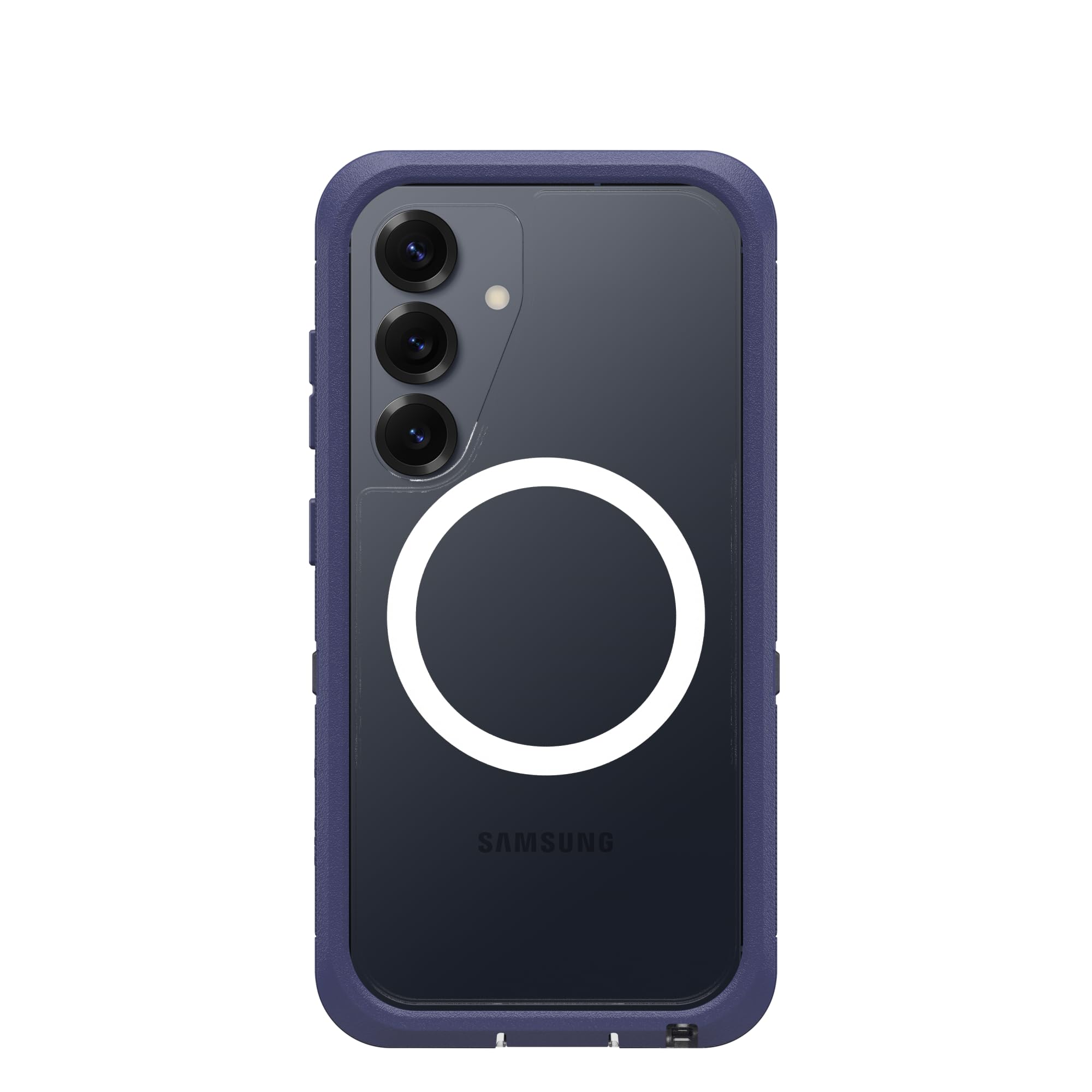 OtterBox Defender XT Magnets Case for Samsung Galaxy S25, Clear/Purple