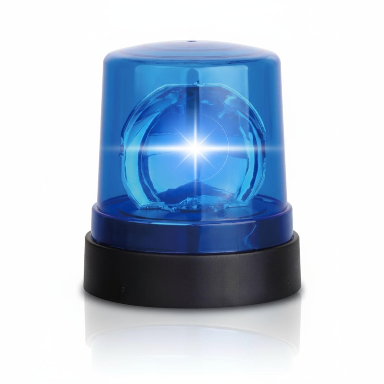 alldoro 60234 Spielzeug Blaulicht mit Sound & LED-Licht, 3 Funktionen inkl. Lautlos-Modus, batteriebetrieben, Rundumleuchte für Rollenspiele & Partys