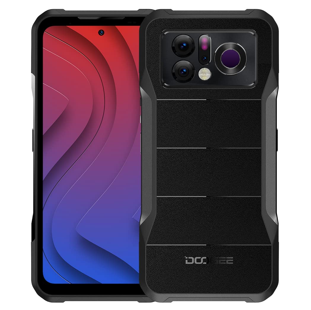 Smartphone Rugged 5G DOOGEE Fire 7 PRO, 1200lm Torcia, 32GB+256GB, Batteria 13000mAh, Fotocamera 64MP, Intercom POC, IP68 – Nero