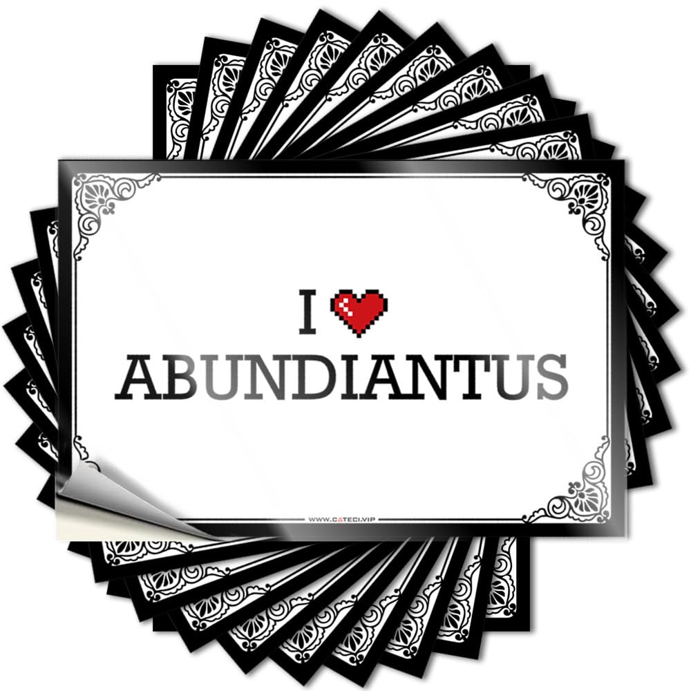 Fzfn Colour I Love Abundiantus Rock Halloween - Saying Door Removable Vinyl Decal(6X9cm)
