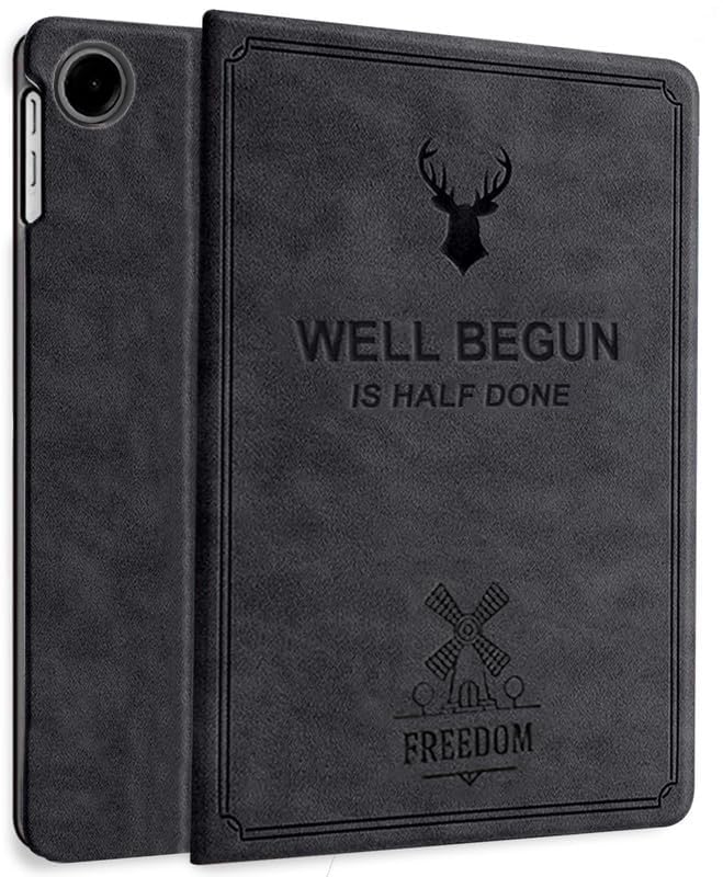 ProElite Cover for Samsung Galaxy Tab A9 Plus 11 inch Cover Case, Deer Flip case Cover for Samsung Galaxy Tab A9+ 11 inch, Black-image-45