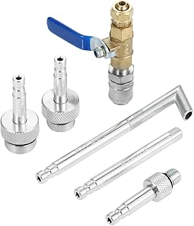 Aupoko Automatic Transmission Fluid Oil Filling Filler Adapter with Shut Off Valve Replacement Tool Compatible with VW Audi 09G 01J 722.9 CVT DSG ATF Benz 722.9