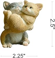 Vista 1 de Figura de gato de jardín de hadas en miniatura, gatito de crecimiento con afecto
