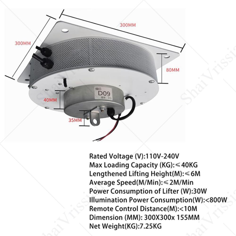 Elektryczny System 2 W 1 Do Opuszczania żyrandoli I Lamp 40