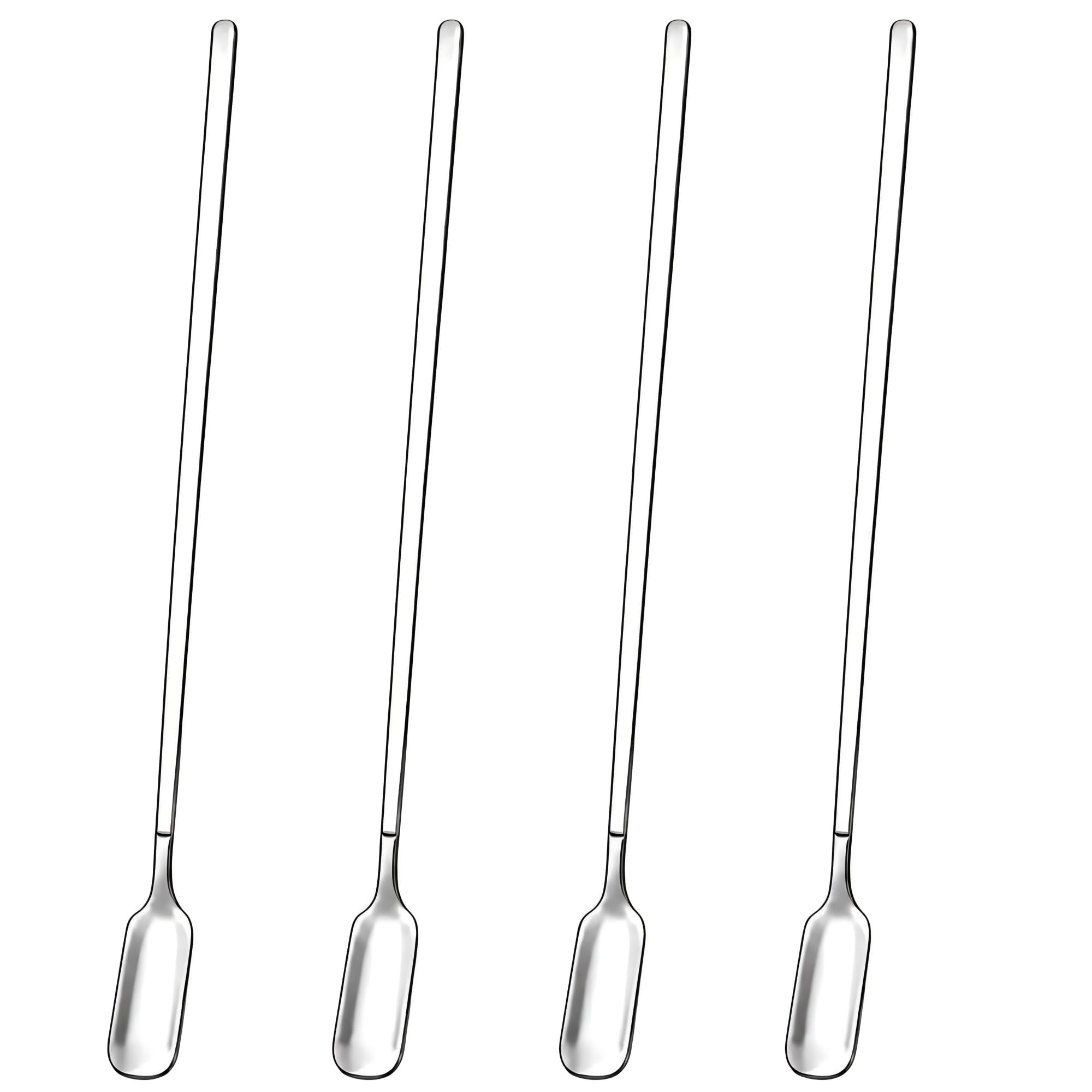 CiiVii Extra Long Iced Tea Spoons Set of 4, 11.4-Inch Stirring Spoons