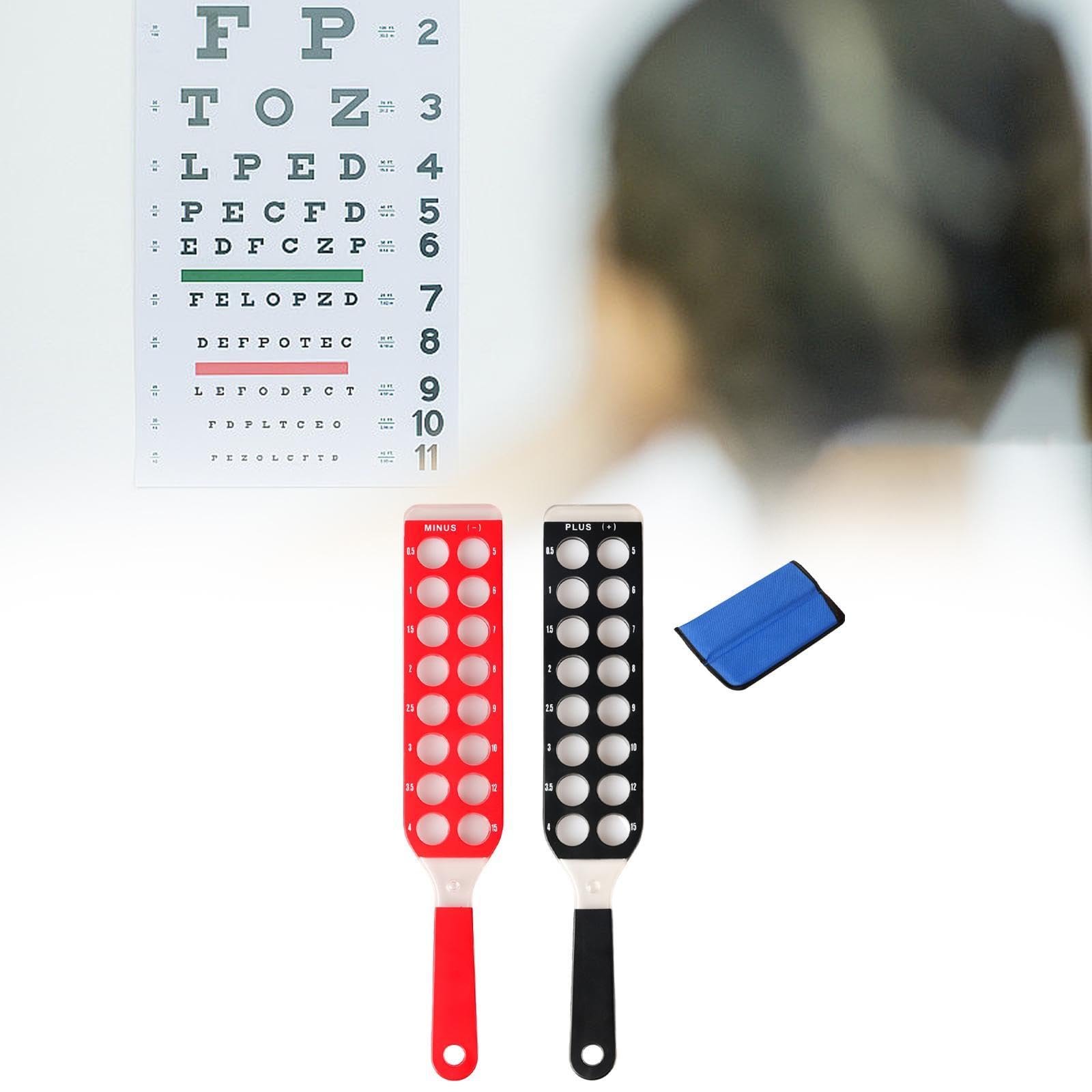 harayaa Estante para retinoscopia óptica, ergonómico con asa, Equipo de optometría oftálmica, optometría para niños y Adultos
