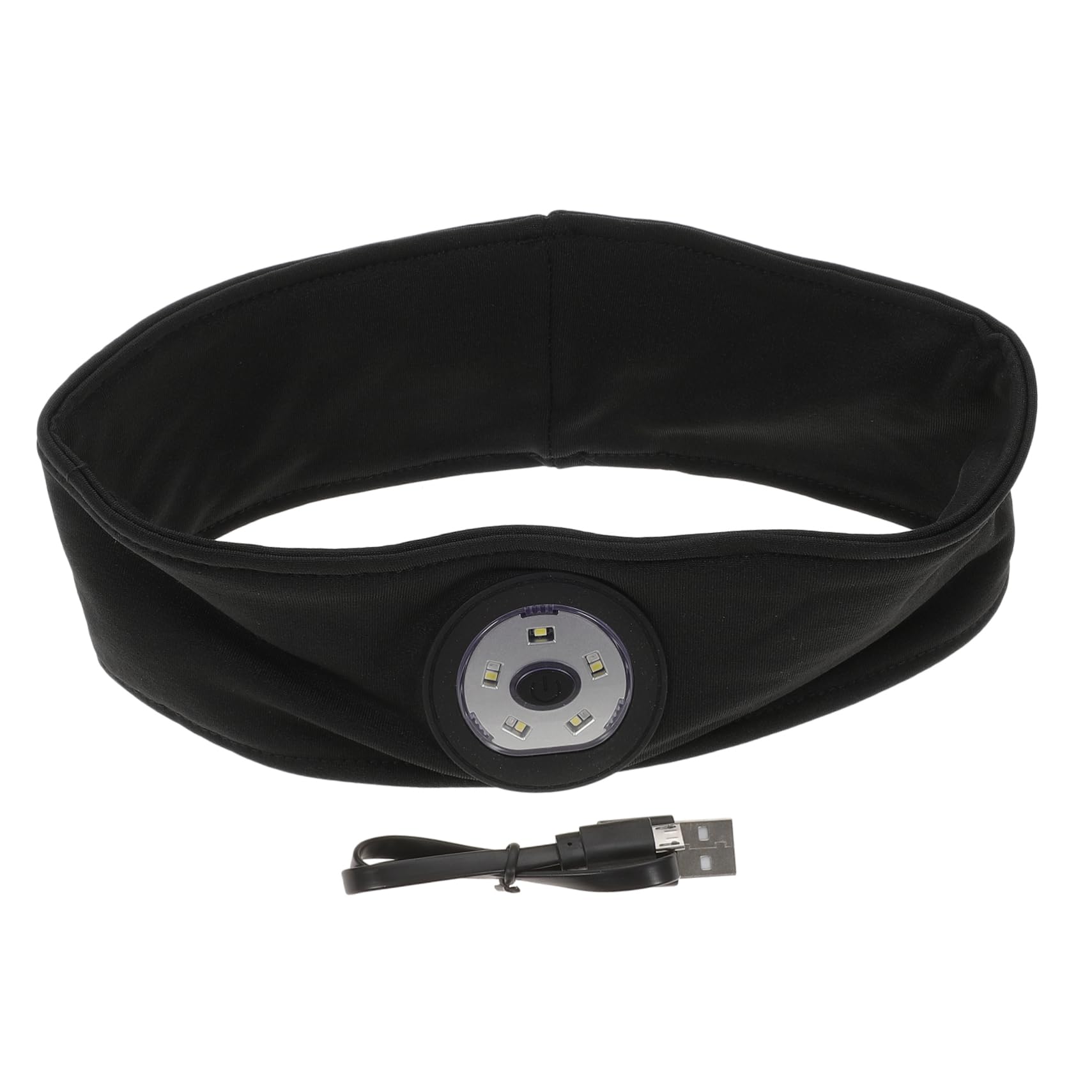 Lampe frontale pour temps froid intégrée au bandeau de running isolant - 8