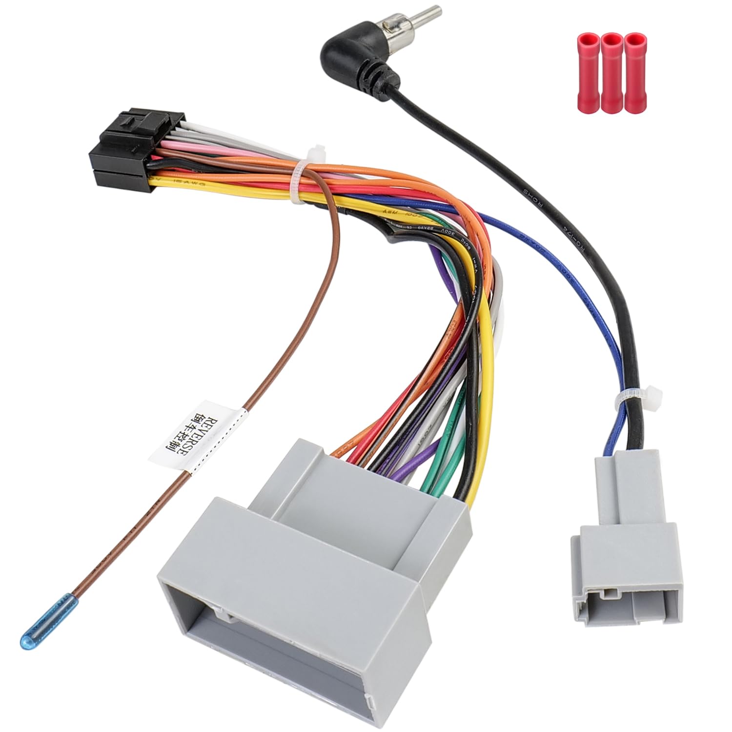 Zenoruslky Car Radio Wiring Harness Kit with Antenna Adapter Compatible with Acura RDX Honda Accord Crosstour Civic CRZ Odyssey Fit,24Pin Aftermarket